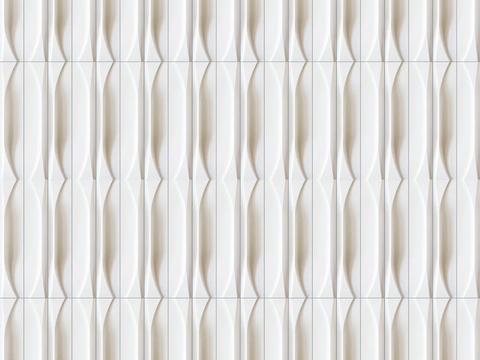 Seamless white art three-dimensional brick