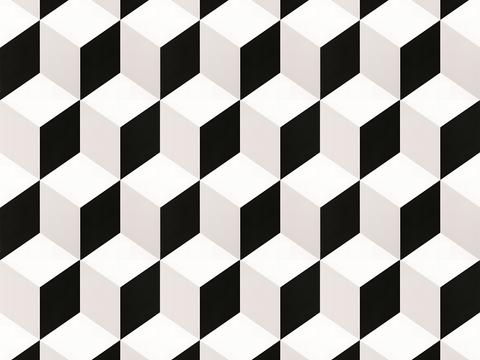 Modern black and white simple small tiles