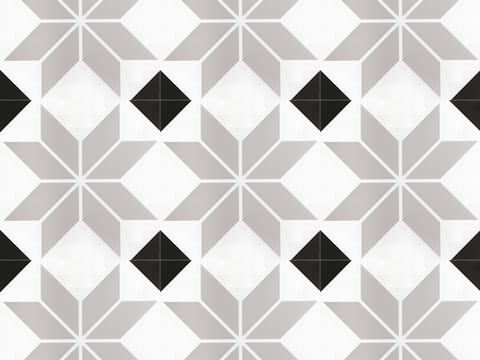 Modern black and white simple small tiles