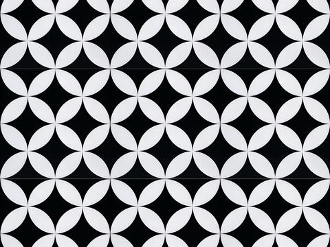 Nordic Simple Black and White Tile