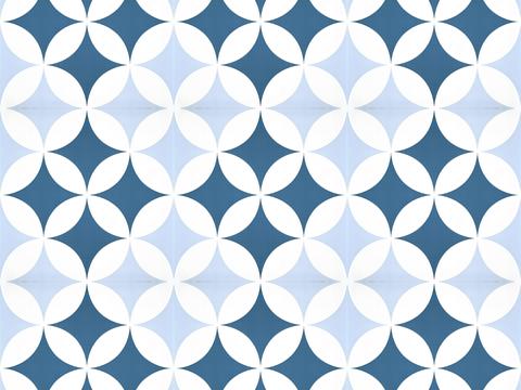 Mediterranean blue tiles