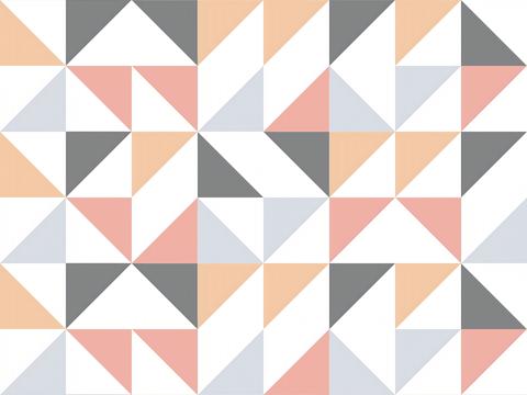 Nordic Modern Colored Geometric Tiles