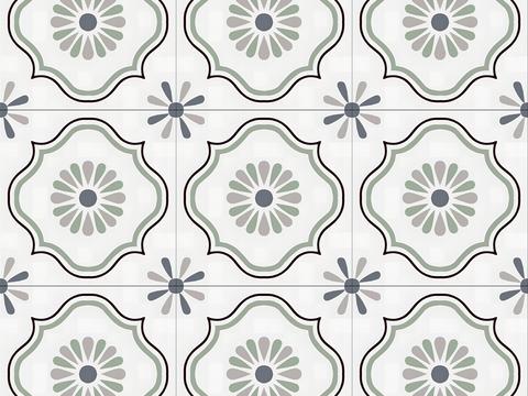 Vintage mosaic tile