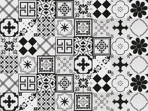 Nordic Modern Black and White Retro Tiles