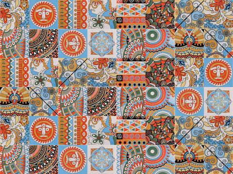 Nianga vintage color tiles