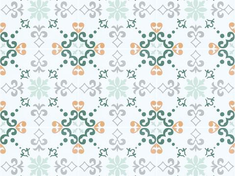 Vintage color mosaic tiles