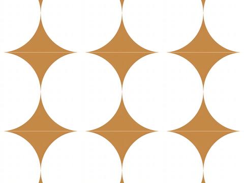 white orange mosaic tile