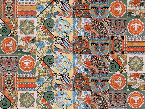 Nianga vintage color tiles