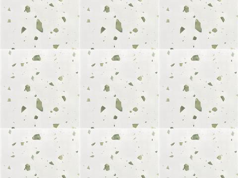 Milk white terrazzo small tiles