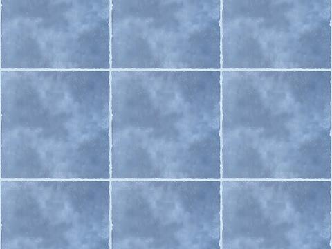 Vintage blue plaid mosaic tile