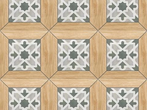 French vintage wood grain tiles