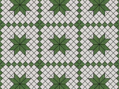 Nordic net red fresh green small tiles