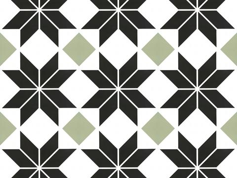 Nordic simple color tiles