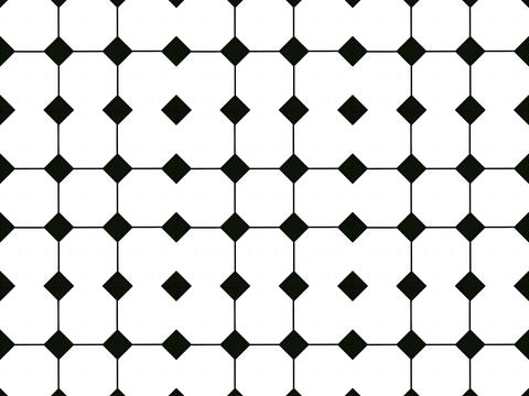 Modern simple black and white tiles