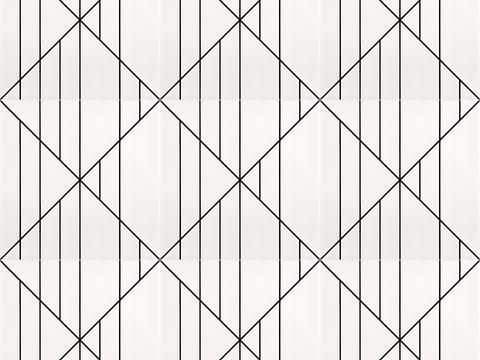 Modern simple black and white geometric lines small tiles