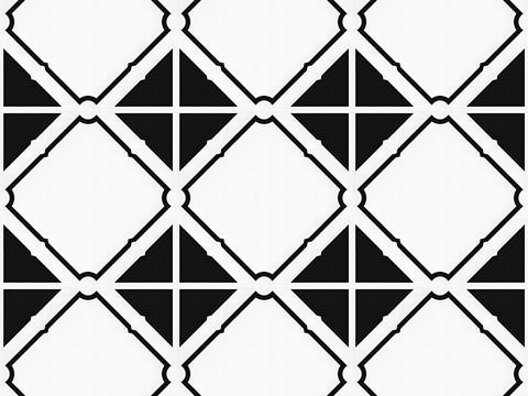 Black and white simple small tiles