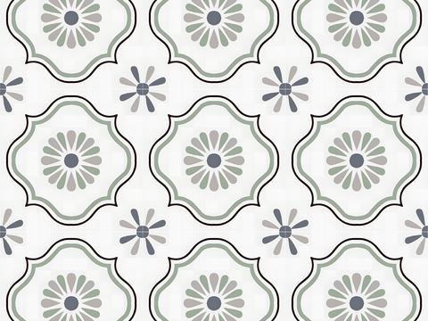 Nordic simple color small tiles