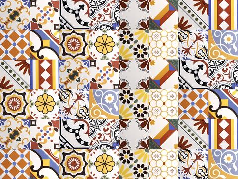 Nianga vintage color tiles