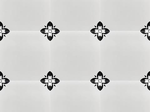 Modern black and white simple small tiles