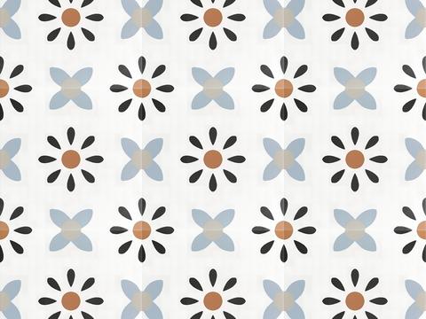 Nordic simple color tiles