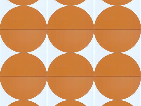 White orange mosaic brick