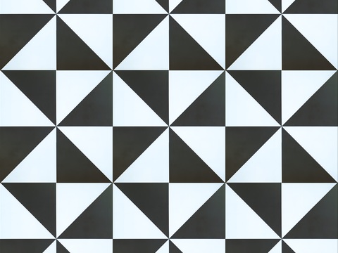 Generation Simple Black and White Parquet Tile Tile