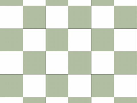 White and green plaid color mosaic tile