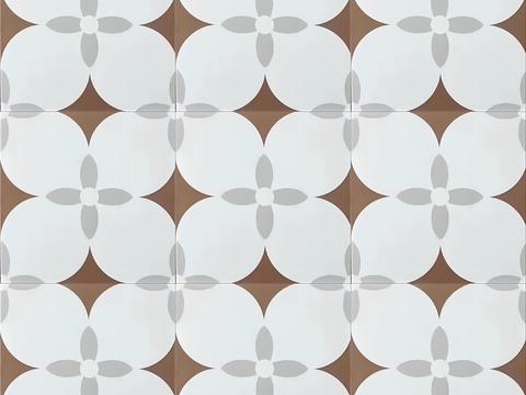 Ancient milk white mosaic tile tile