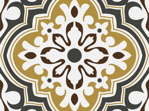 Moroccan vintage ethnic style color mosaic tiles