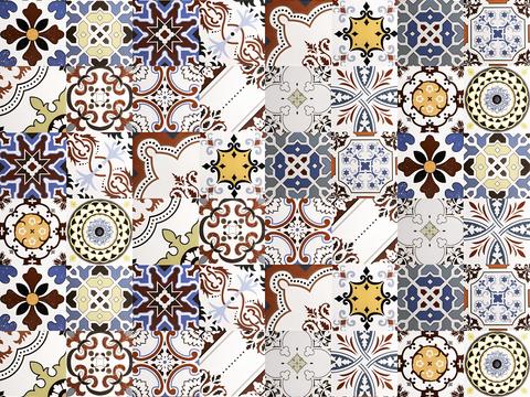 Nianga vintage color tiles