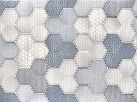 Grey Hexagon Tile Mosaic