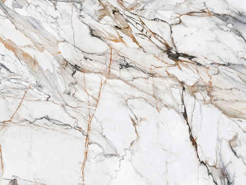 Golden Age White Marble Rock Slab