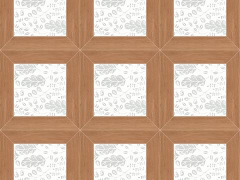 French vintage wood grain tiles