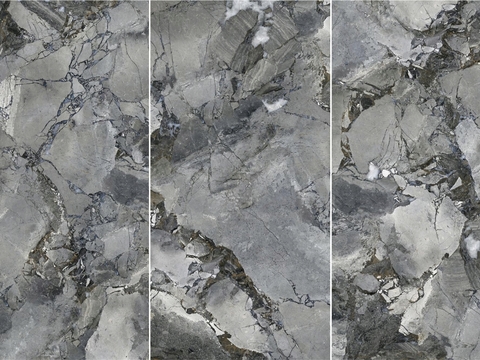 Interstellar Grey Marble Rock Slab