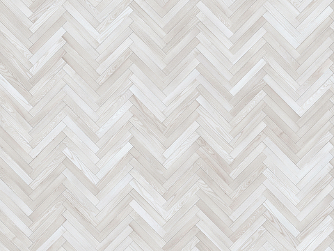 Seamless white parquet wood composite floor