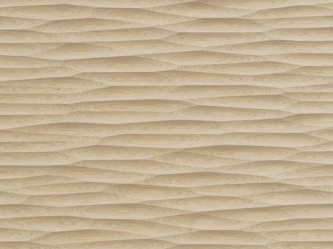 Wavy concave engraved wood veneer 70