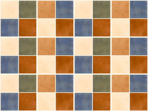 Vintage color plaid tiles