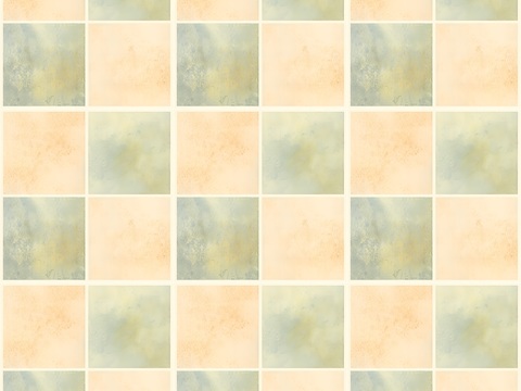 Modern simple yellow green plaid tiles