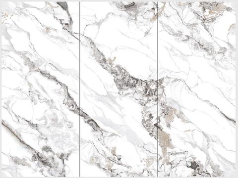 White even-grain marble rock slab