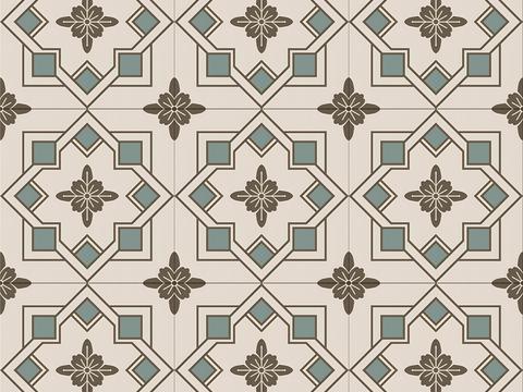 French retro tiles