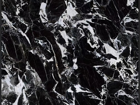 Napoleon Black Marble Rock Slab