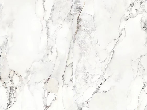 Snow White Marble Rock Slab