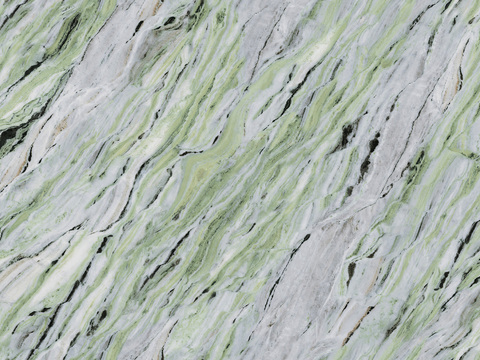 Shangri-La Emerald Green Marble Rock Slab