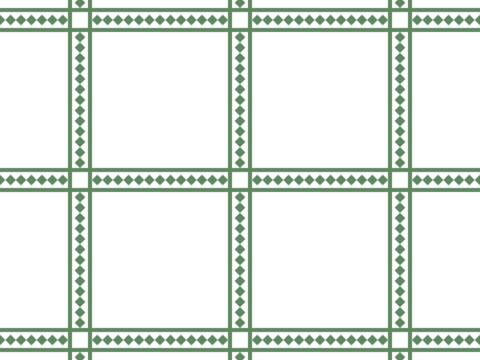 Modern simple geometric white green tiles