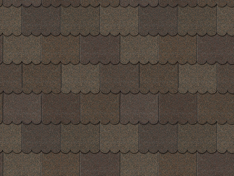 Seamless villa building roof asphalt tiles