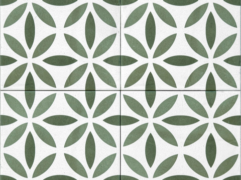 Small fresh green tile tiles