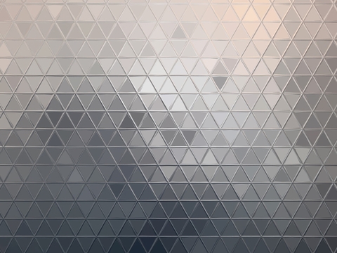 Grey Glass Triangle Mosaic