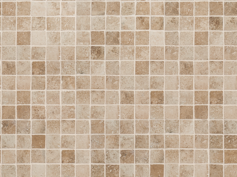 yellow brown gray tile mosaic