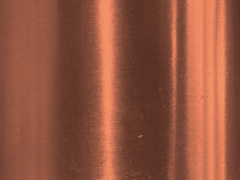 Red bronze brushed stainless steel polished metal plate