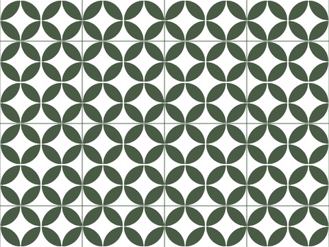 Green round texture pattern tile